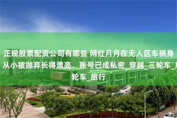 正规股票配资公司有哪些 网红月月在无人区车祸身亡，从小被抛弃长得漂亮，账号已成私密_穿越_三轮车_旅行